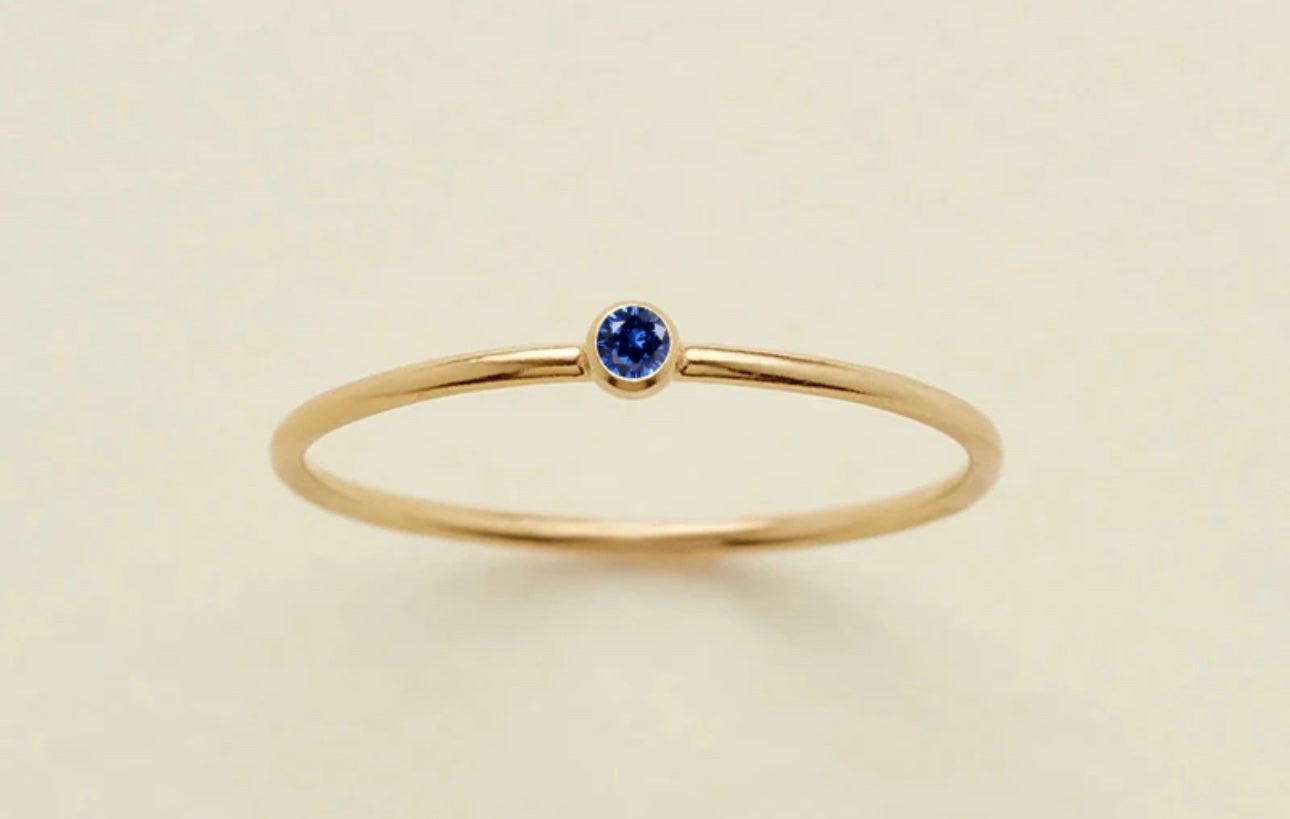 Single Gemstone Ring