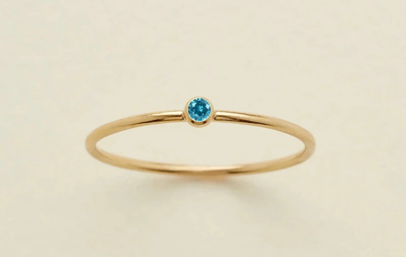 Single Gemstone Ring