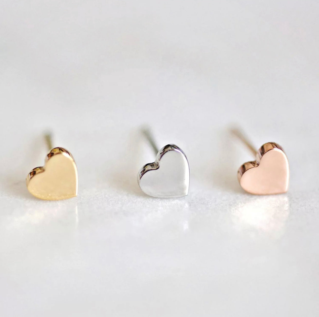 Tiny Heart Earrings