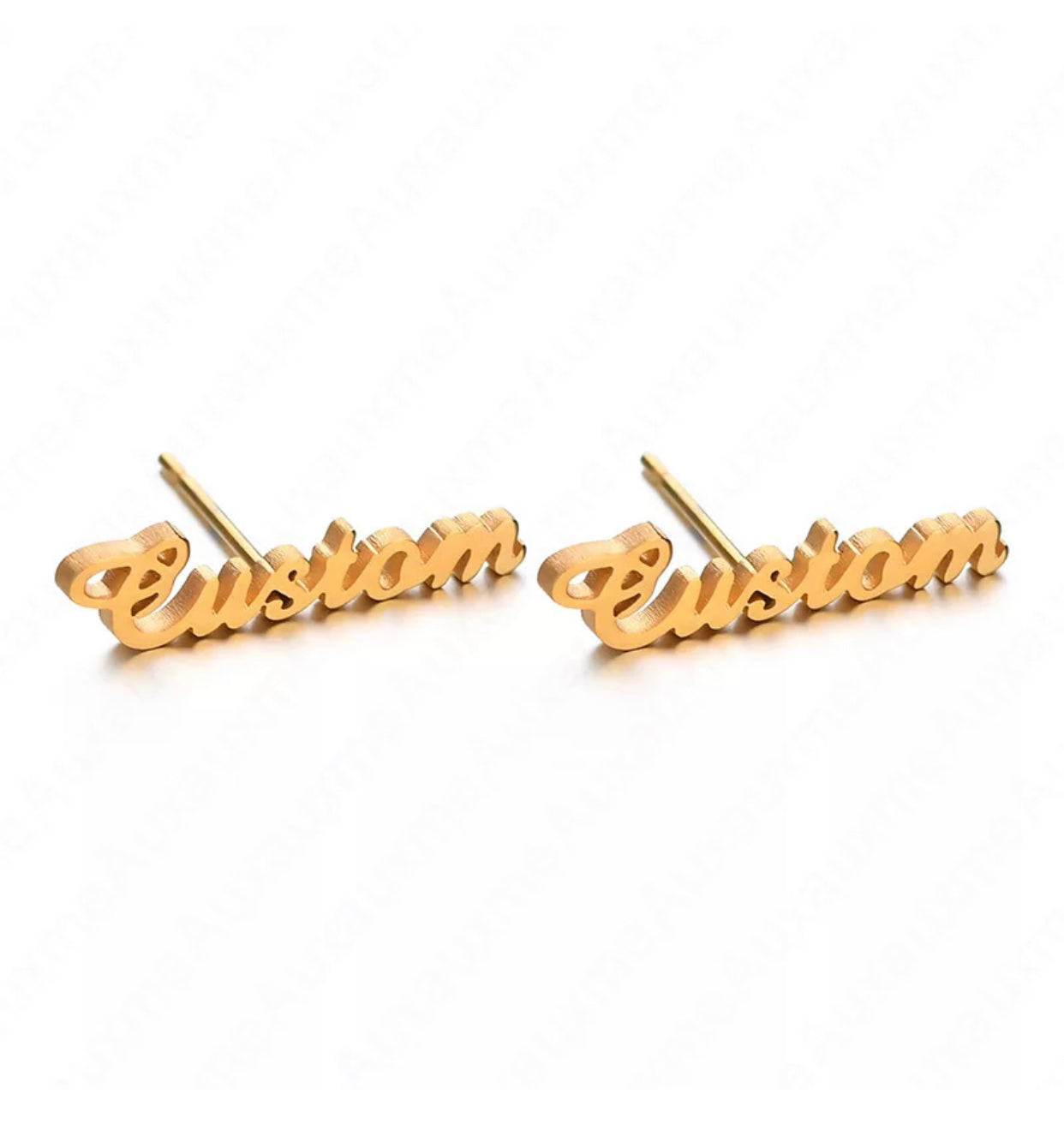 Name Plate Earrings