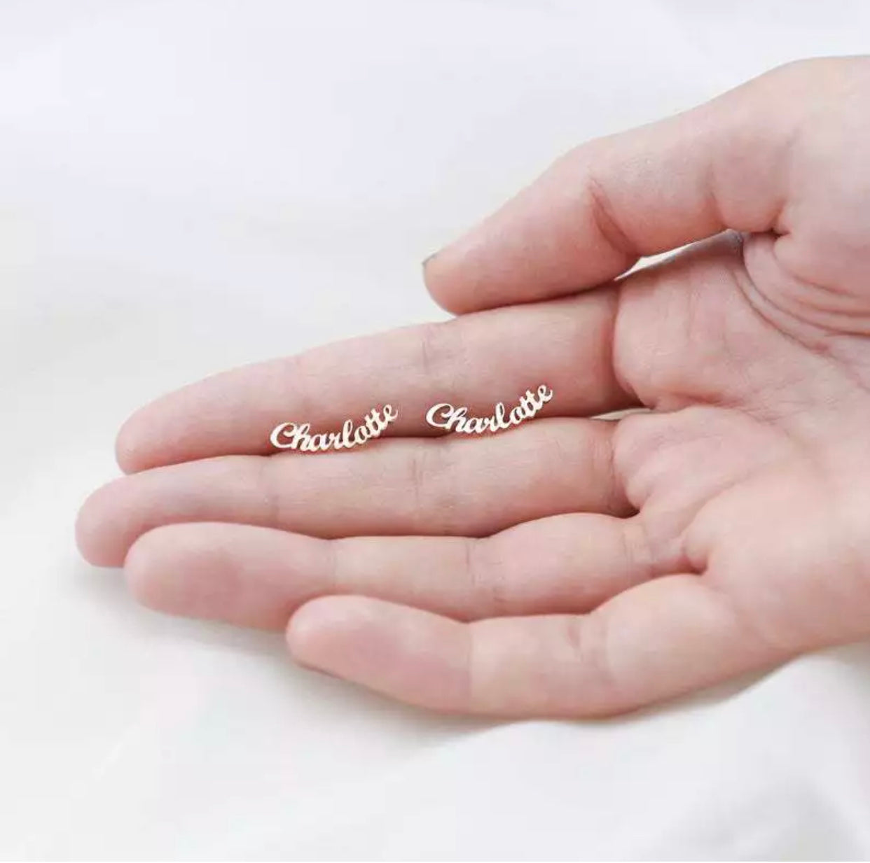 Name Plate Earrings