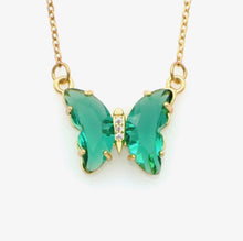 Load image into Gallery viewer, Glass Butterfly Necklace
