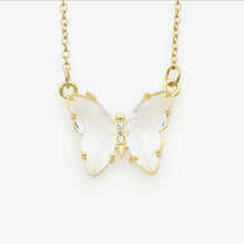 Load image into Gallery viewer, Glass Butterfly Necklace
