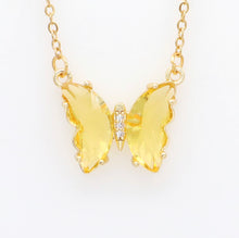 Load image into Gallery viewer, Glass Butterfly Necklace
