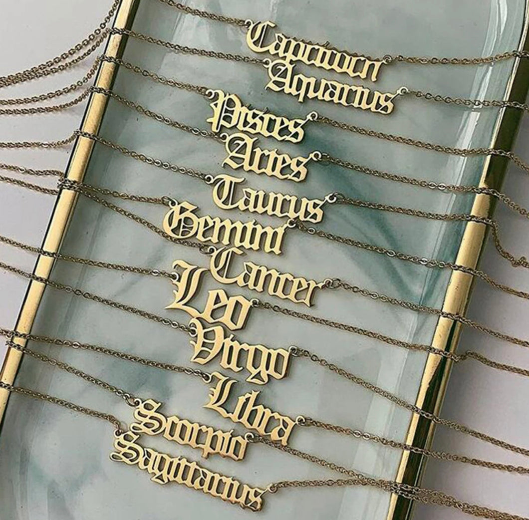 Zodiac Sign Necklace