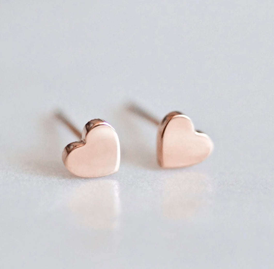 Tiny Heart Earrings