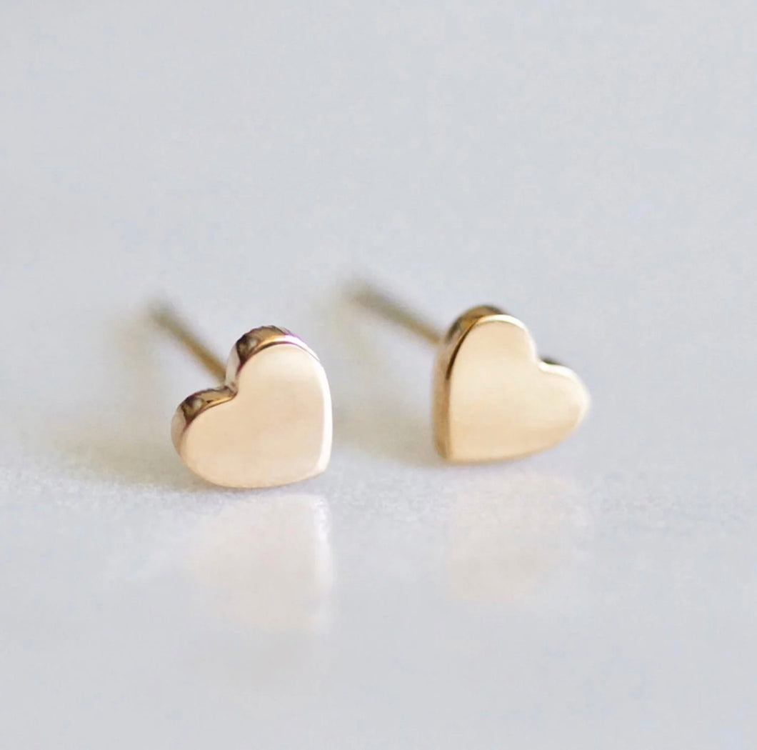 Tiny Heart Earrings