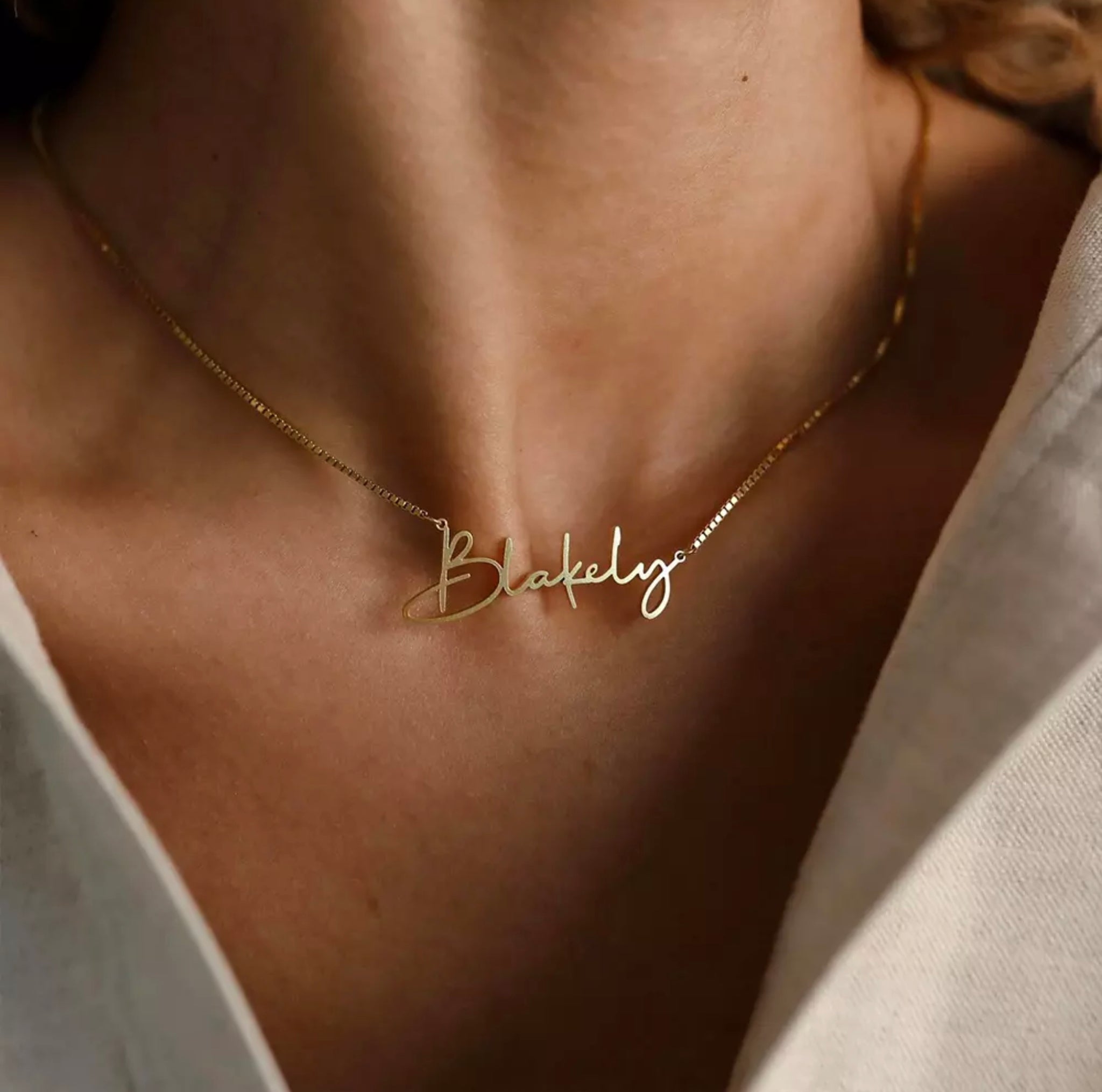 Name Plated Necklace