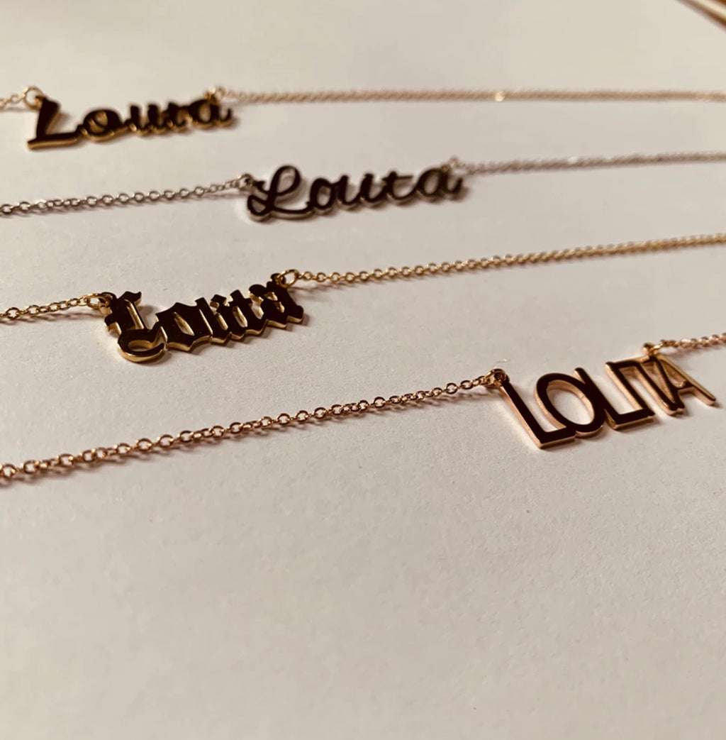 Name Plated Necklace