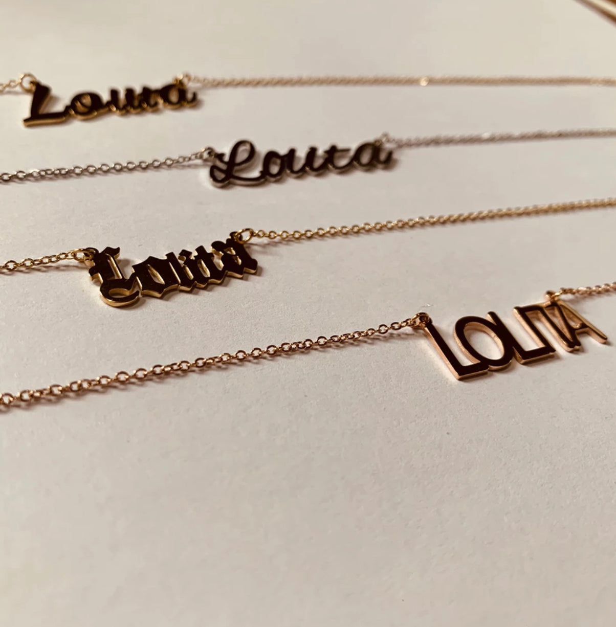 Name Plated Necklace