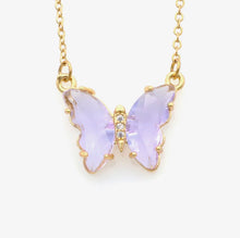 Load image into Gallery viewer, Glass Butterfly Necklace
