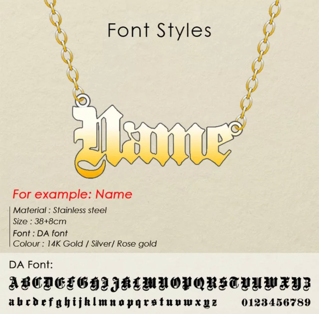 Name Anklet