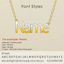 Load image into Gallery viewer, Drop Name Plate Necklace
